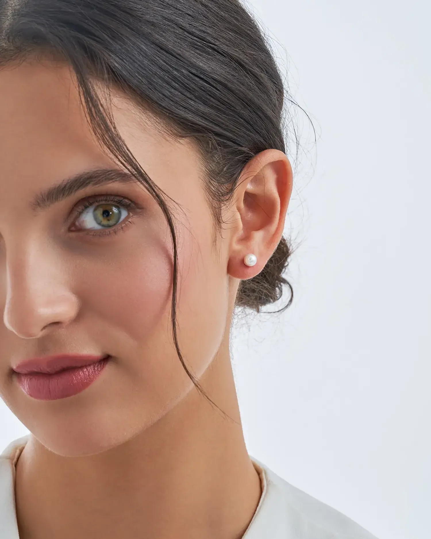 Bijou Brigitte Ohrstecker|Perlenschmuck>Ohrstecker - Creamy Pearl Duo weiß, silber