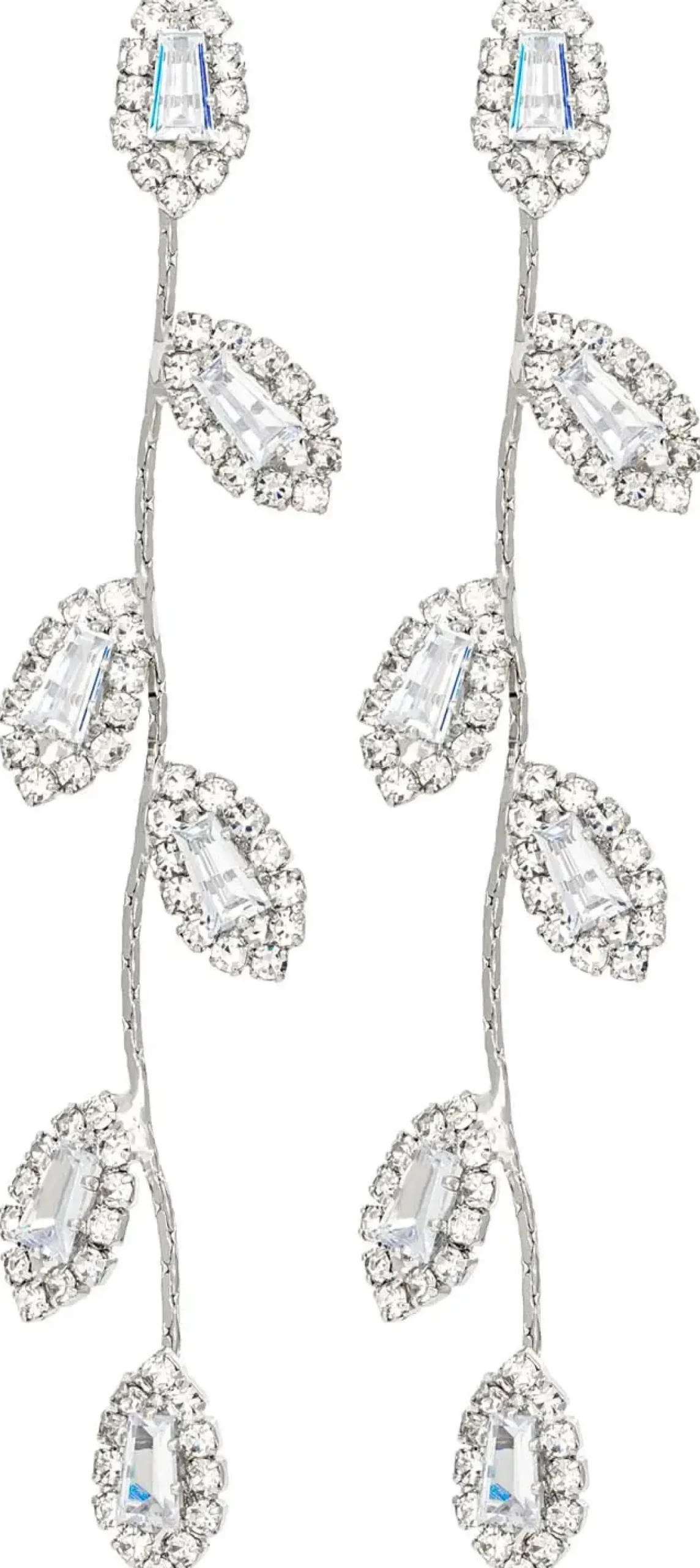 Bijou Brigitte Hochzeitsgäste|Ohrstecker>Ohrstecker - Crystal Branches silber