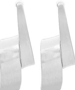 Bijou Brigitte Ohrstecker>Ohrstecker - Curved Silver silber