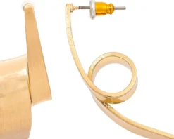 Bijou Brigitte Ohrringe Gold|Ohrstecker>Ohrstecker - Curved Vibe gold