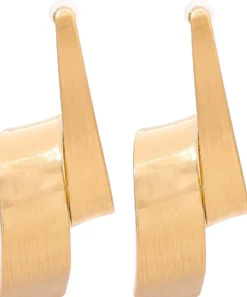 Bijou Brigitte Ohrringe Gold|Ohrstecker>Ohrstecker - Curved Vibe gold