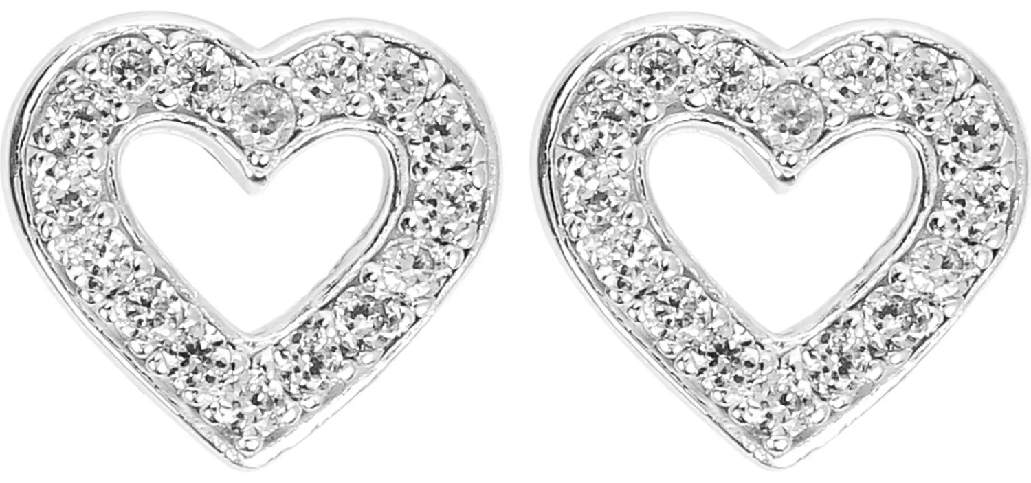 Bijou Brigitte Silver Crystals|Ohrstecker>Ohrstecker - Cute Heart silber