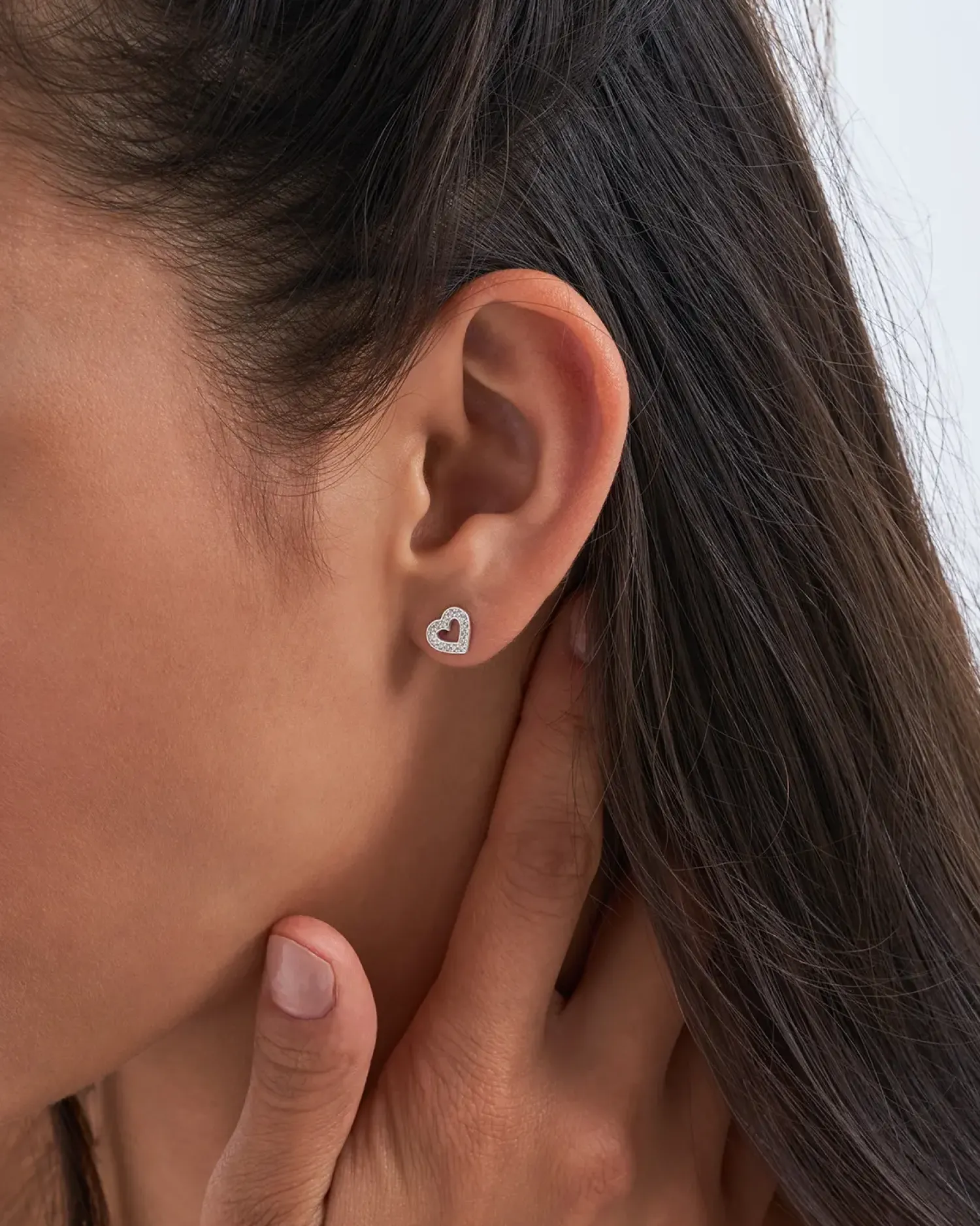 Bijou Brigitte Silver Crystals|Ohrstecker>Ohrstecker - Cute Heart silber