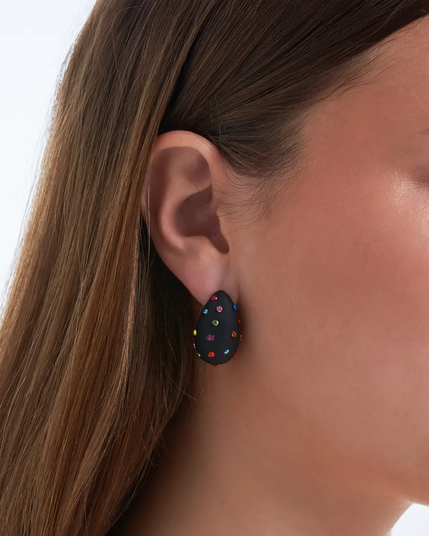 Bijou Brigitte Ohrstecker|Bunter Schmuck>Ohrstecker - Dark Pop schwarz, mehrfarbig