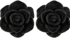 Bijou Brigitte Blumenschmuck|Ohrstecker>Ohrstecker - Dark Rose schwarz