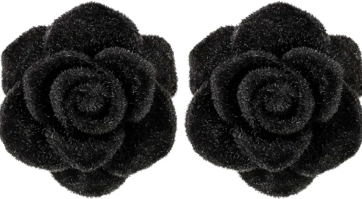 Bijou Brigitte Blumenschmuck|Ohrstecker>Ohrstecker - Dark Rose schwarz