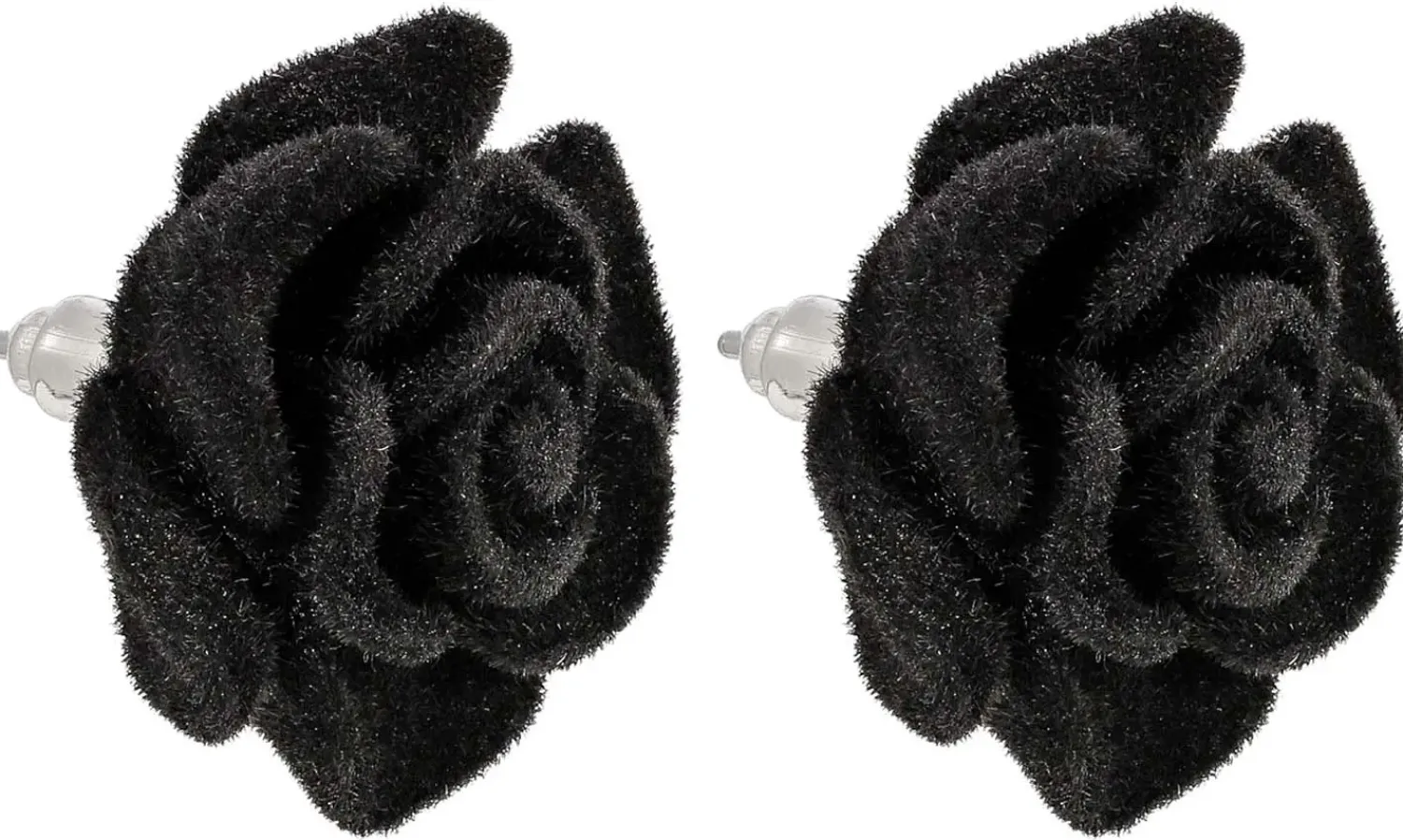 Bijou Brigitte Blumenschmuck|Ohrstecker>Ohrstecker - Dark Rose schwarz