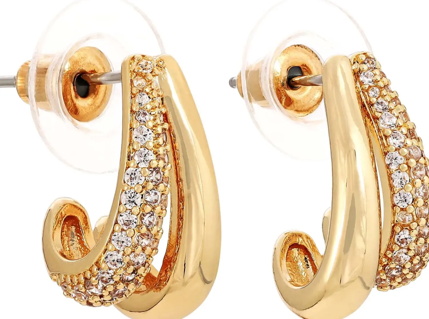 Bijou Brigitte Ohrringe Gold|Ohrstecker>Ohrstecker - Double Row gold
