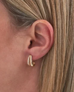 Bijou Brigitte Ohrringe Gold|Ohrstecker>Ohrstecker - Double Row gold