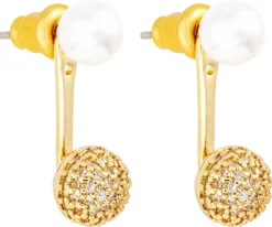 Bijou Brigitte Perlenschmuck|Für Bestimmte Personen>Ohrstecker - Dual Glow gold, weiß