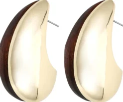 Bijou Brigitte Ohrringe Gold|Ohrstecker>Ohrstecker - Earth Harmony braun, gold