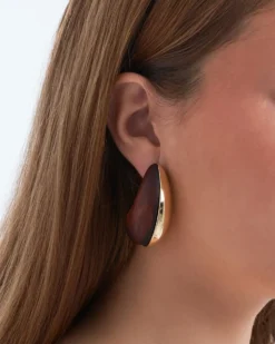 Bijou Brigitte Ohrringe Gold|Ohrstecker>Ohrstecker - Earth Harmony braun, gold