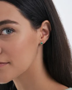 Bijou Brigitte Ohrringe 925Er Silber|Ohrringe 925Er Silber>Ohrstecker - Elegant Emerald grün