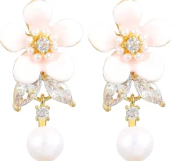 Bijou Brigitte Ohrstecker|Blumenschmuck>Ohrstecker - Elegant Spring rosa