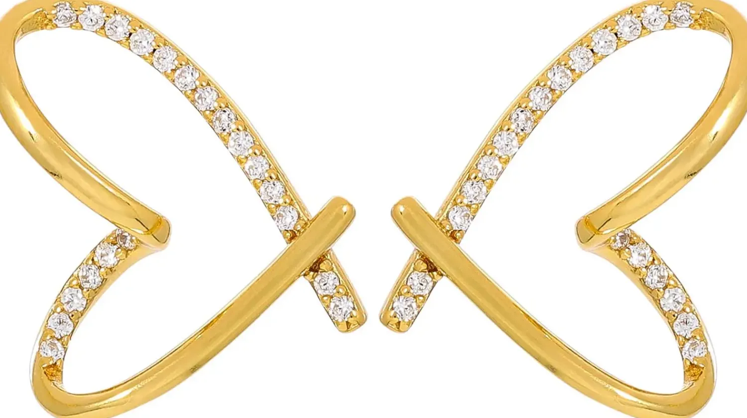 Bijou Brigitte Silver Crystals|Ohrstecker>Ohrstecker - Extraordinary Hearts gold