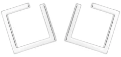 Bijou Brigitte Ohrstecker>Ohrstecker - Fine Square silber