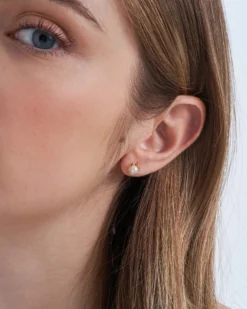 Bijou Brigitte Silver Crystals|Ohrstecker>Ohrstecker - Flattering Pearls gold