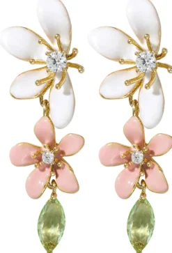 Bijou Brigitte Bunter Schmuck|Blumenschmuck>Ohrstecker - Floral Leaves mehrfarbig