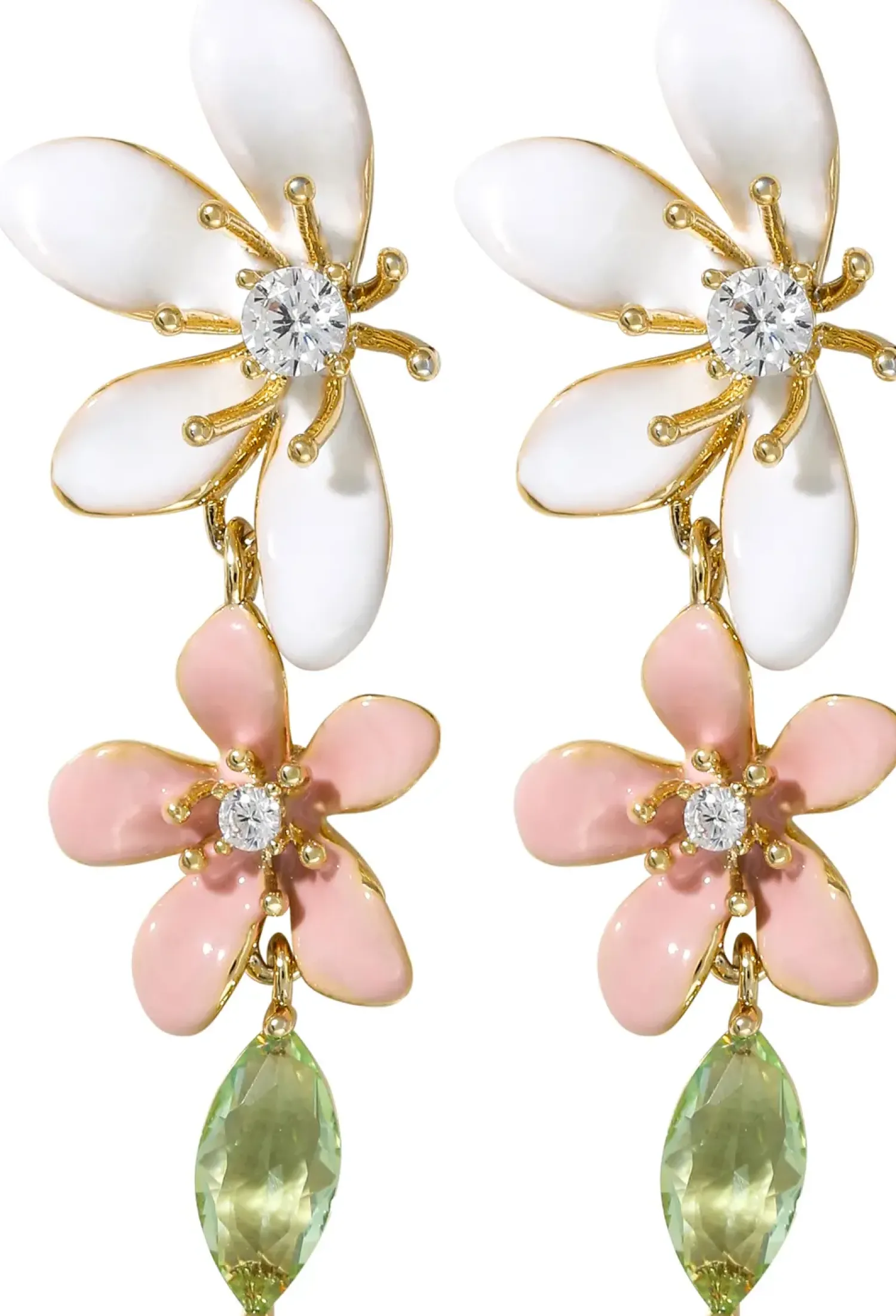 Bijou Brigitte Bunter Schmuck|Blumenschmuck>Ohrstecker - Floral Leaves mehrfarbig