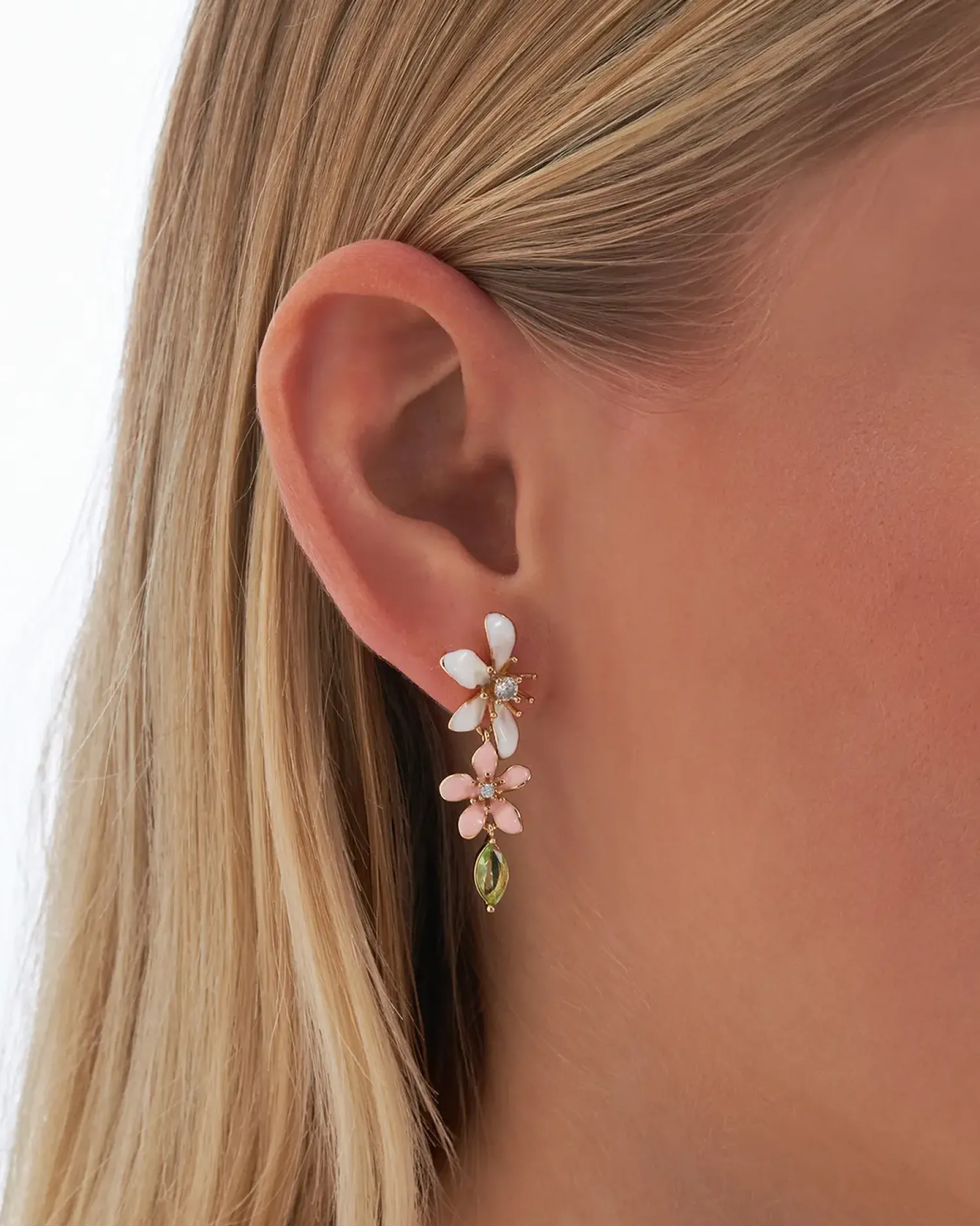 Bijou Brigitte Bunter Schmuck|Blumenschmuck>Ohrstecker - Floral Leaves mehrfarbig