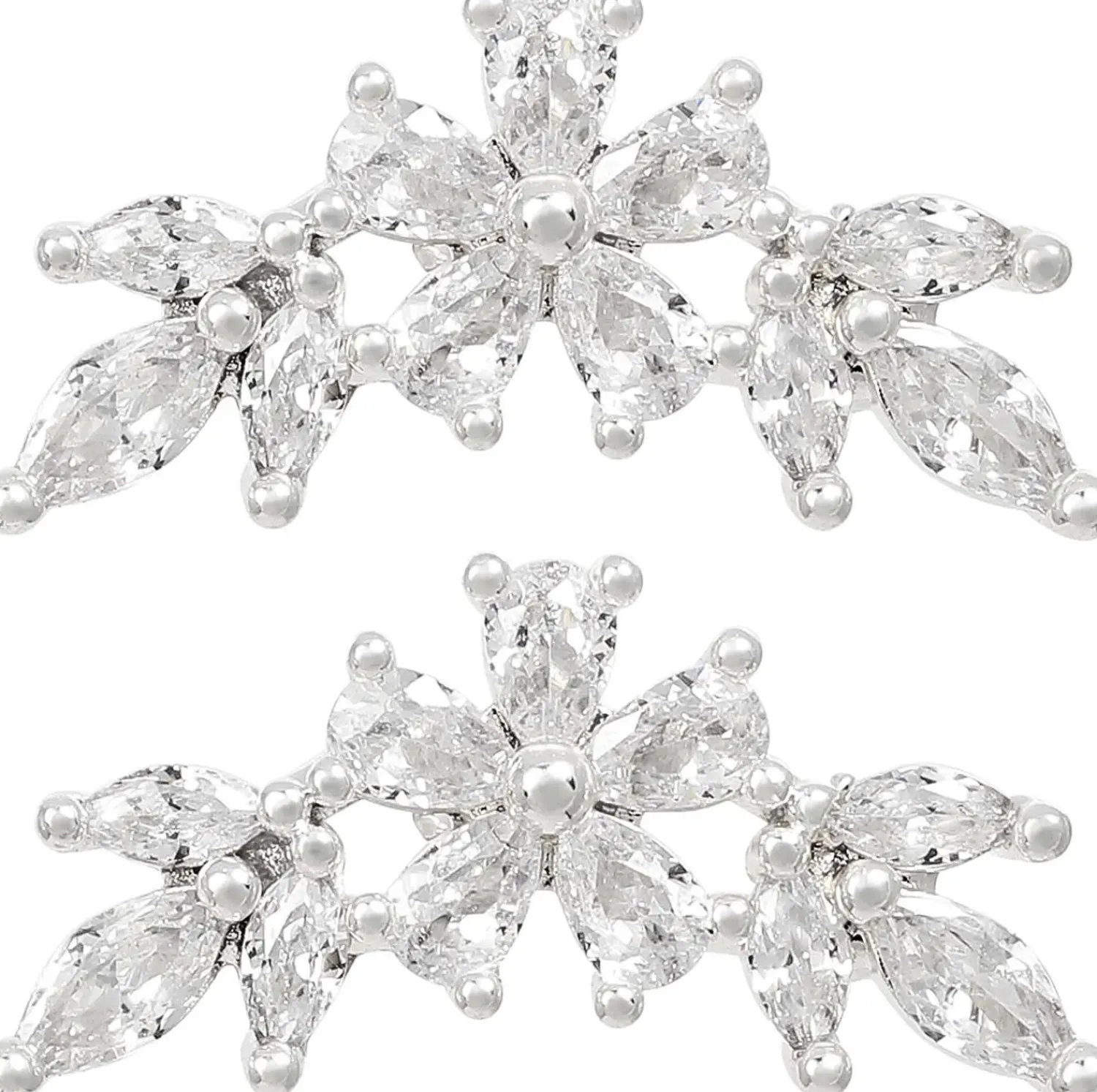 Bijou Brigitte Blumenschmuck|Ohrstecker>Ohrstecker - Floral Sparkle silber