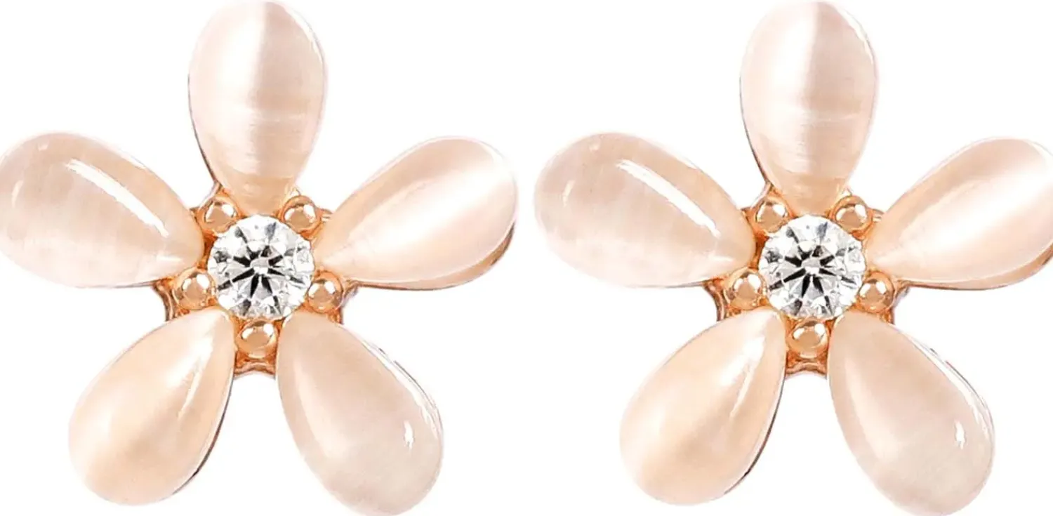 Bijou Brigitte Blumenschmuck|Ohrstecker>Ohrstecker - Floral Sweetness rosa, roségold