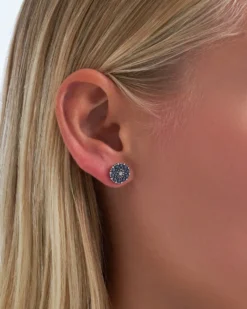 Bijou Brigitte Blumenschmuck|Ohrstecker>Ohrstecker - Floral Trio türkis