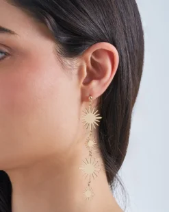 Bijou Brigitte Ohrringe Gold|Boho-Schmuck>Ohrstecker - Four Suns gold