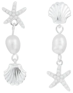 Bijou Brigitte Ohrstecker|Ohrringe 925Er Silber>Ohrstecker - Freshwater Shells silber