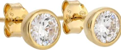 Bijou Brigitte Ohrringe Gold|Silver Crystals>Ohrstecker - Glamorous gold