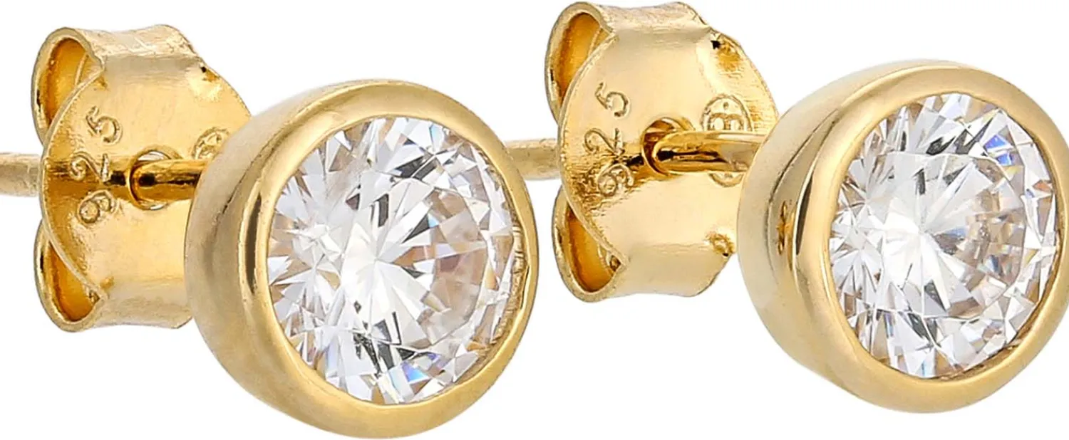 Bijou Brigitte Ohrringe Gold|Silver Crystals>Ohrstecker - Glamorous gold