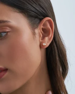 Bijou Brigitte Ohrringe Gold|Silver Crystals>Ohrstecker - Glamorous gold