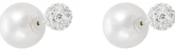 Bijou Brigitte Perlenschmuck|Brautohrringe>Ohrstecker - Glamorous Sparkling weiß, silber