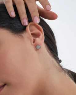 Bijou Brigitte Ohrringe 925Er Silber|Ohrringe 925Er Silber>Ohrstecker -Glamour Circle silber