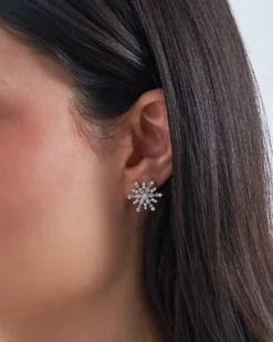 Bijou Brigitte Ohrstecker>Ohrstecker - Gleaming Snowflake silber