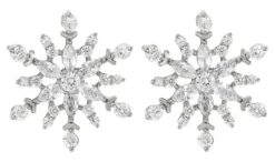 Bijou Brigitte Ohrstecker>Ohrstecker - Gleaming Snowflake silber