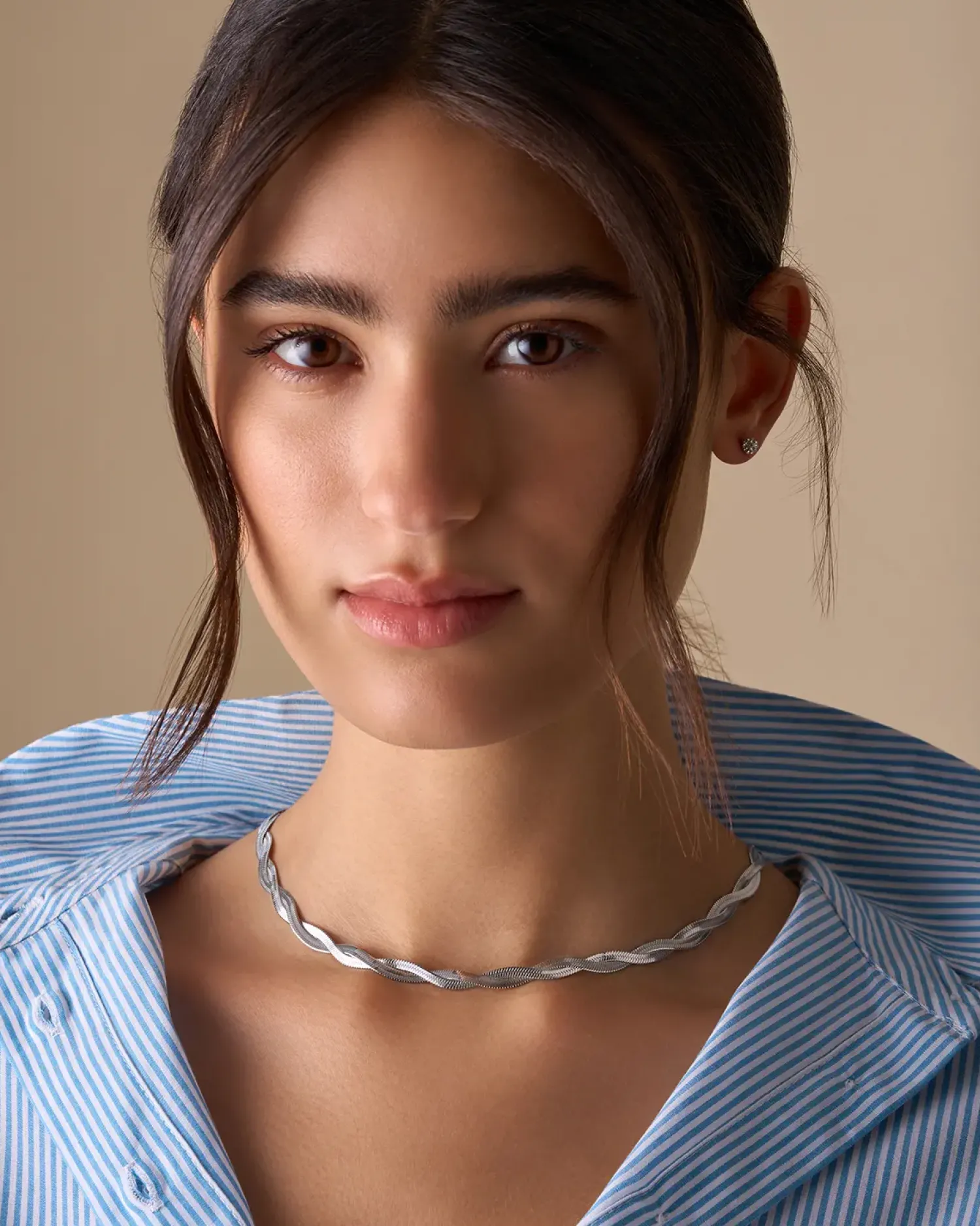 Bijou Brigitte Wasserfester Schmuck|Herrenohrringe>Ohrstecker - Gleaming Steel silber