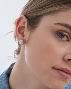 Bijou Brigitte Brautohrringe|Ohrringe 925Er Silber>Ohrstecker - Glitterball silber