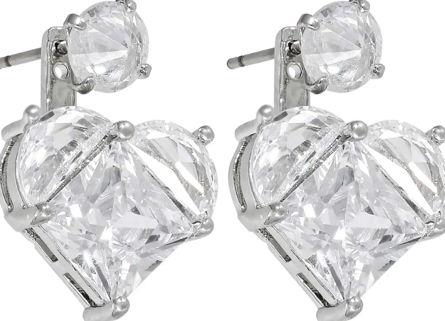 Bijou Brigitte Für Bestimmte Personen|Ohrstecker>Ohrstecker - Glowy Hearts silber