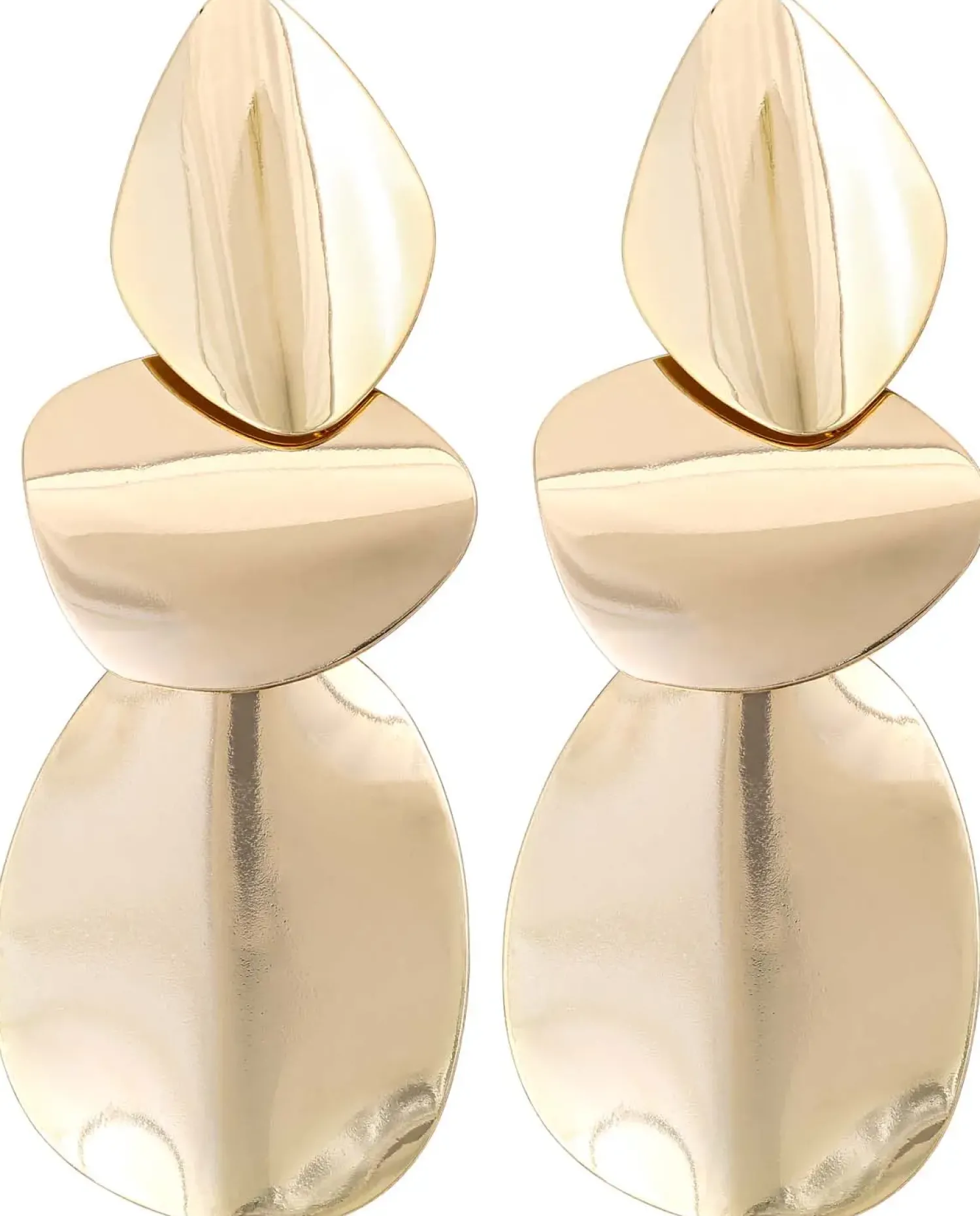 Bijou Brigitte Ohrringe Gold|Ohrstecker>Ohrstecker - Glowy Plates gold
