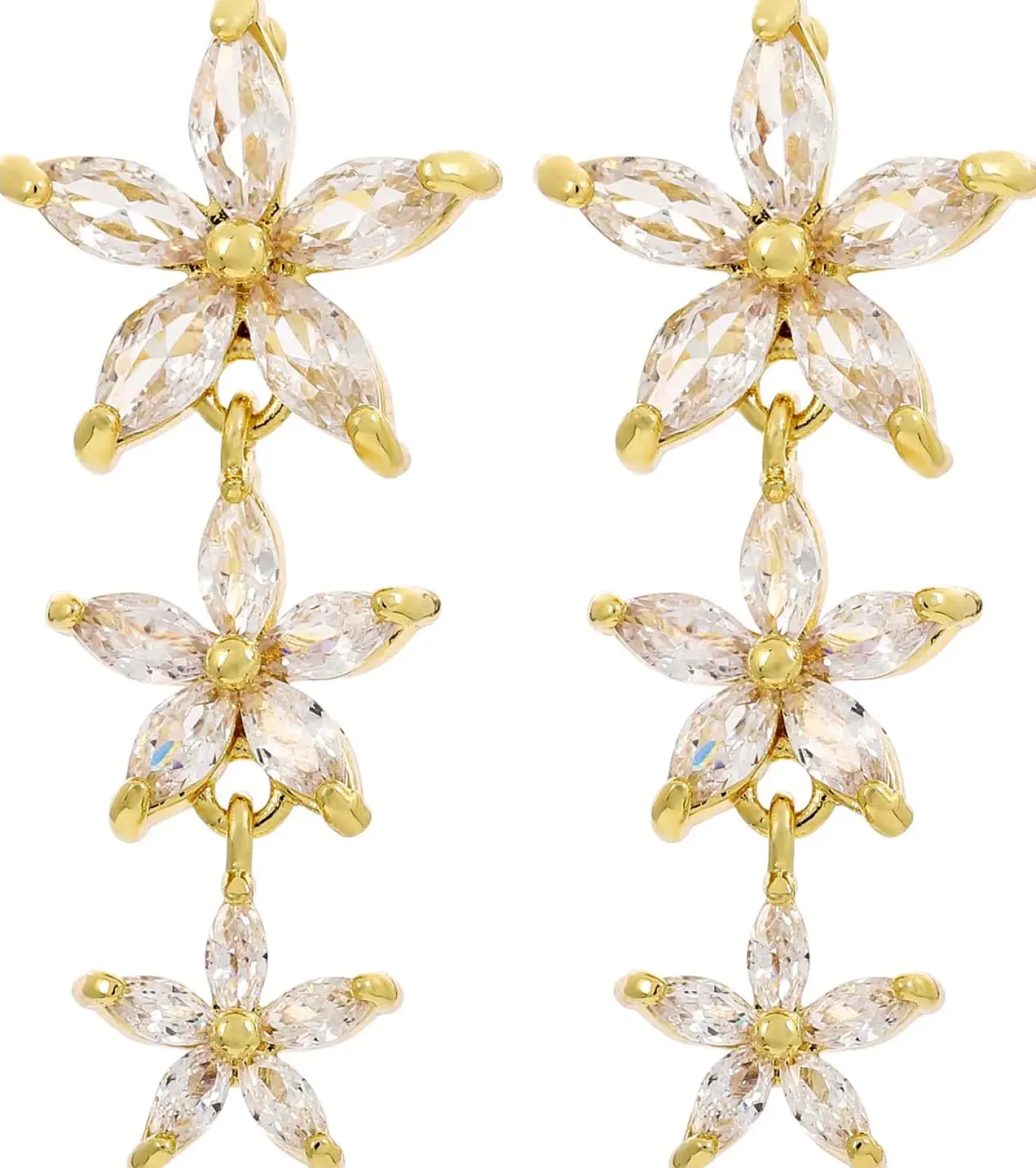 Bijou Brigitte Ohrringe Gold|Blumenschmuck>Ohrstecker - en Blossom gold