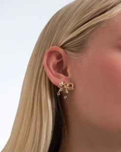 Bijou Brigitte Ohrringe Gold|Ohrstecker>Ohrstecker - en Bows gold