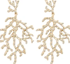 Bijou Brigitte Ohrringe Gold|Maritimer Schmuck>Ohrstecker - en Coral gold