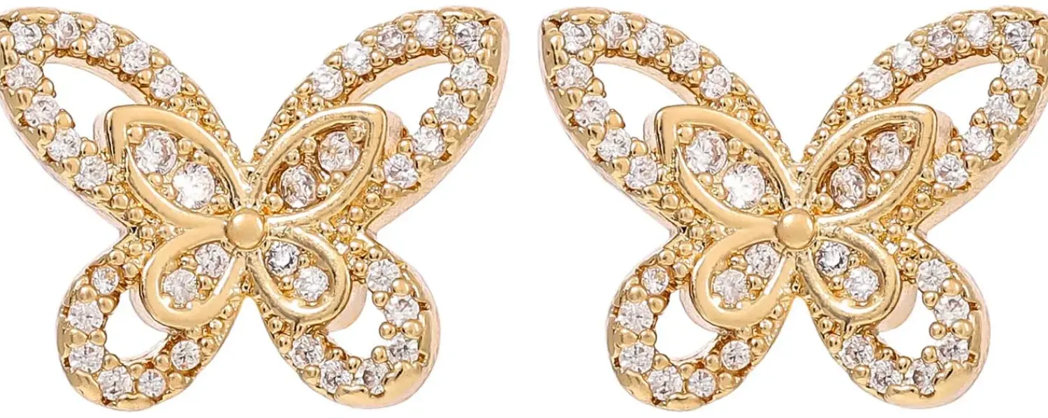 Bijou Brigitte Ohrringe Gold|Ohrstecker>Ohrstecker - en Flutter gold
