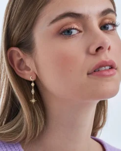 Bijou Brigitte Ohrringe Gold|Silver Crystals><noscript><img width=