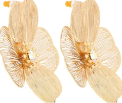 Bijou Brigitte Ohrringe Gold|Blumenschmuck>Ohrstecker - en Petal gold
