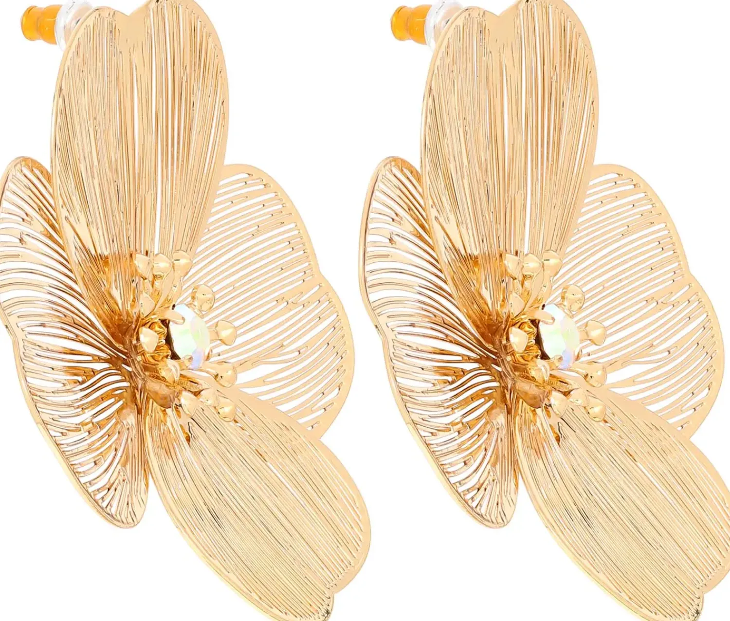 Bijou Brigitte Ohrringe Gold|Blumenschmuck>Ohrstecker - en Petal gold