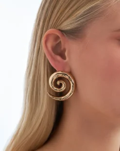 Bijou Brigitte Ohrringe Gold|Ohrstecker>Ohrstecker - en Spirals gold