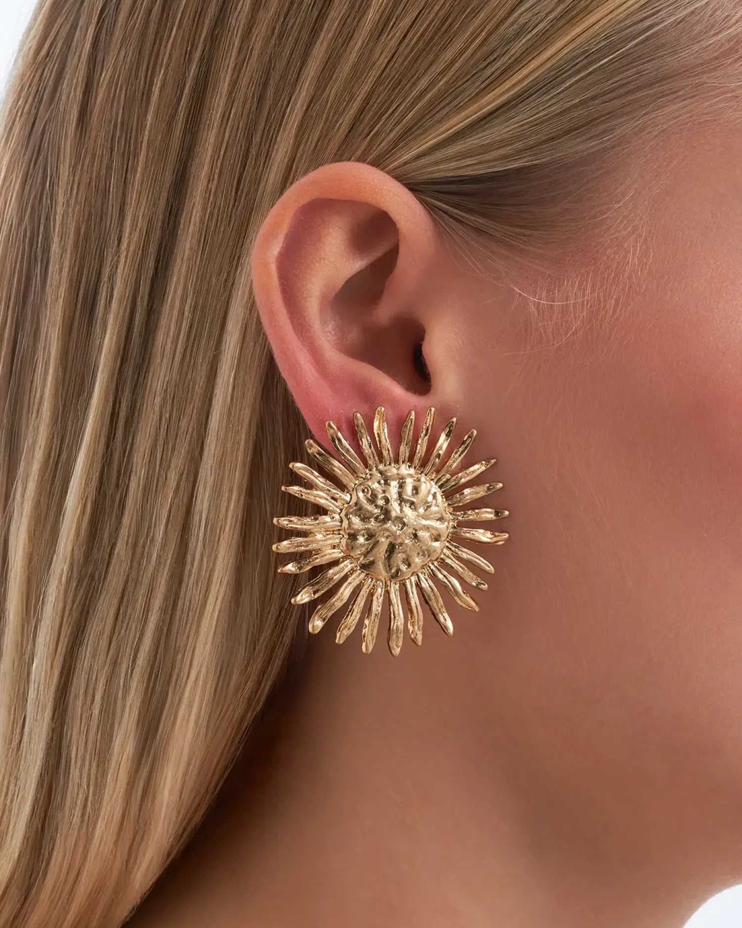 Bijou Brigitte Ohrringe Gold|Boho-Schmuck>Ohrstecker - en Sunflower gold