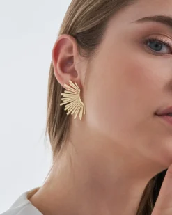 Bijou Brigitte Ohrringe Gold|Boho-Schmuck><noscript><img width=